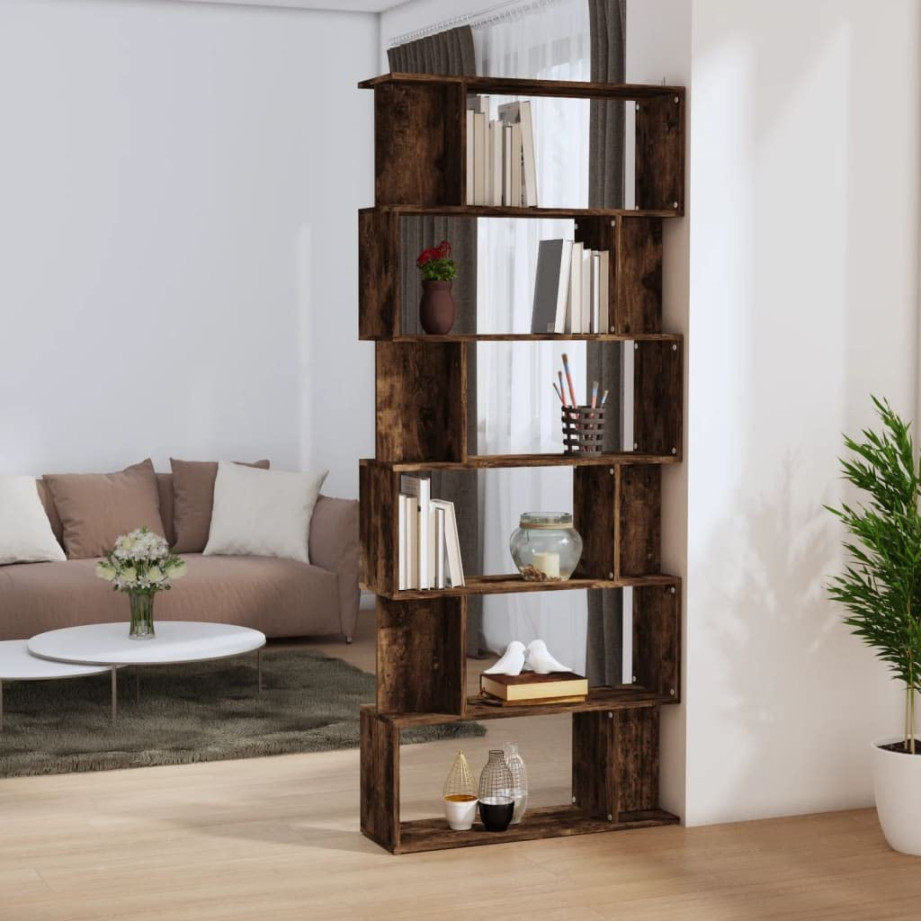 FIRBNUS Bücherregal/Raumteiler xx cm Holzwerkstoff Bücherregal  Schmal Bücherregal Holz Raumteiler Stehend Raumteiler Regal Raumteiler  Trennwand