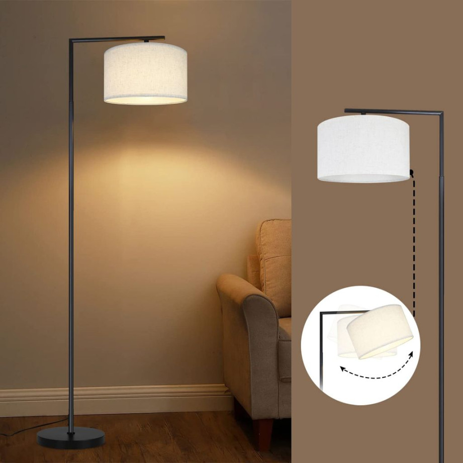 ZMH Stehlampe Modern Wohnzimmer Stehleuchte: Leselampe Schlafzimmer E  Fassung Max