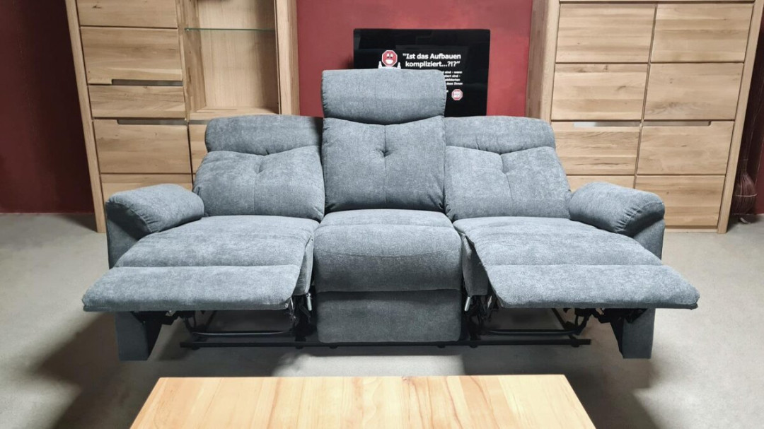 Recliner -Sitzer Kate Fernsehsessel mit Relaxfunktion grau TFK